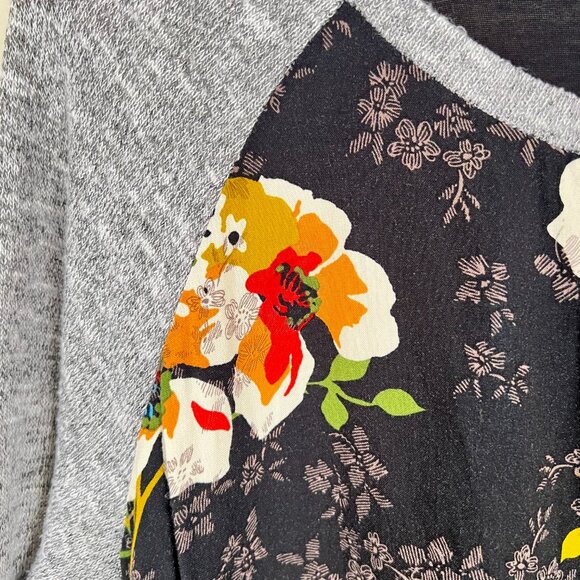 KUT FROM THE KOTH Floral Paneled Jersey and Viscose Sweatshirt. Size: M - Picture 6 of 8